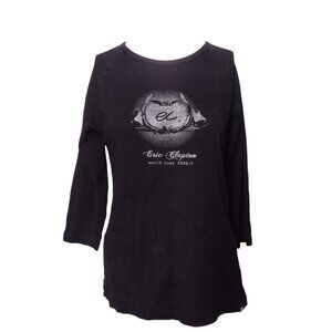 Eric Clapton Women's Y2K Knit Concert Shirt World Tour 2006/07 Rock Music USA